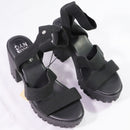 Madden NYC Womens Lug Heel Platform Sandals - Size 8.5 - Black