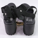 Madden NYC Womens Lug Heel Platform Sandals - Size 8.5 - Black
