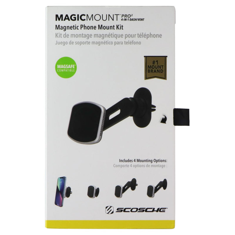 Scosche MagicMount Pro 2 Magnetic Phone Mount Kit - (MP20DVM-XTSP) - Black
