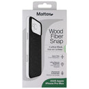 Matter Wood Fiber Snap Case for MagSafe Apple iPhone 17 Pro Max - Carbon Black