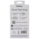 Matter Wood Fiber Snap Case for MagSafe Apple iPhone 17 Pro Max - Carbon Black