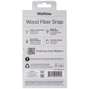 Matter Wood Fiber Snap Case for MagSafe Apple iPhone 17 Pro - Carbon Black