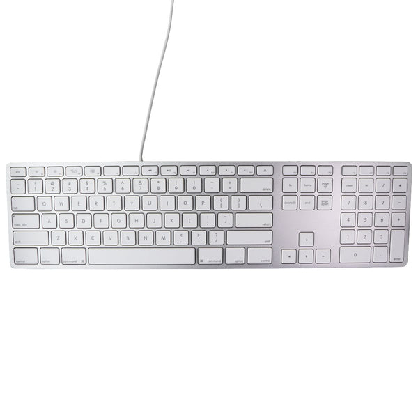 Matias FK318S USB Wired Aluminum Keyboard with Numeric Keypad and 2x USB Ports