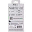 Matter Wood Fiber Snap Case for MagSafe Apple iPhone 17 Air - Carbon Black