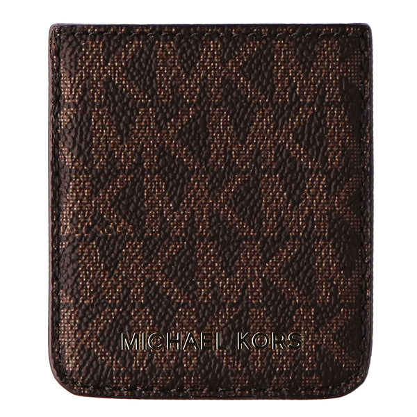 Michael Kors Phone Pocket Sticker with Adhesive Backing - Brown