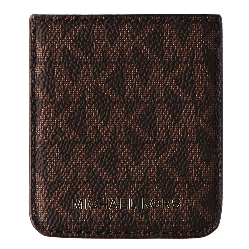 Michael Kors Phone Pocket Sticker with Adhesive Backing - Brown