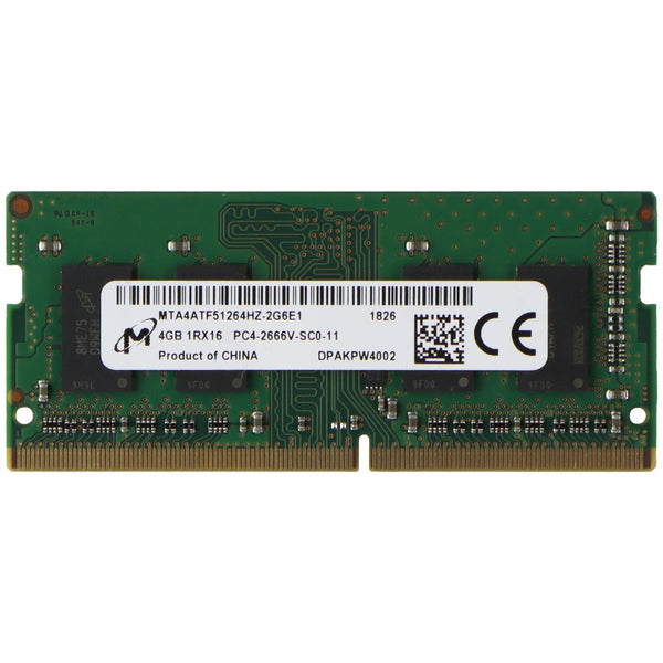 Micron (4GB) DDR4 RAM PC4-2666V (1Rx16) SO-DIMM 2666MHz (MTA4ATF51264HZ-2G6E1)