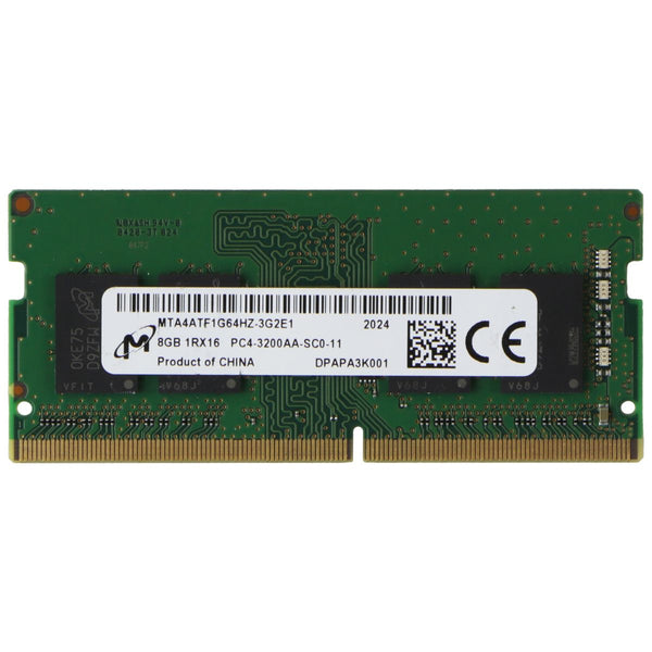 Micron (8GB) DDR4 1Rx16 (PC4-3200AA) Laptop RAM Memory MTA4ATF1G64HZ-3G2E1