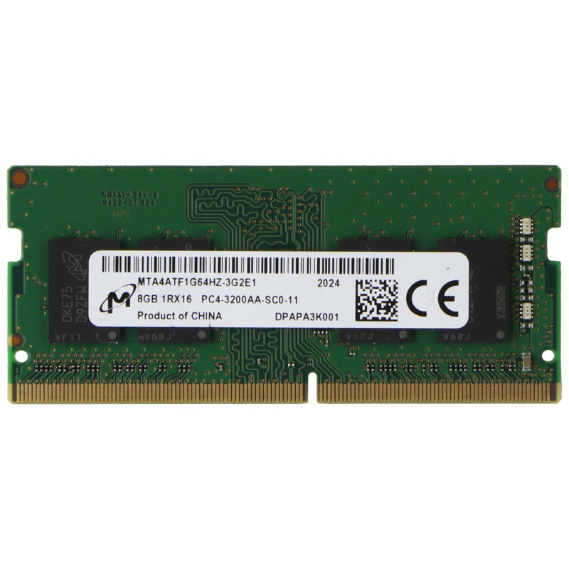 Micron (8GB) DDR4 1Rx16 (PC4-3200AA) Laptop RAM Memory MTA4ATF1G64HZ-3G2E1