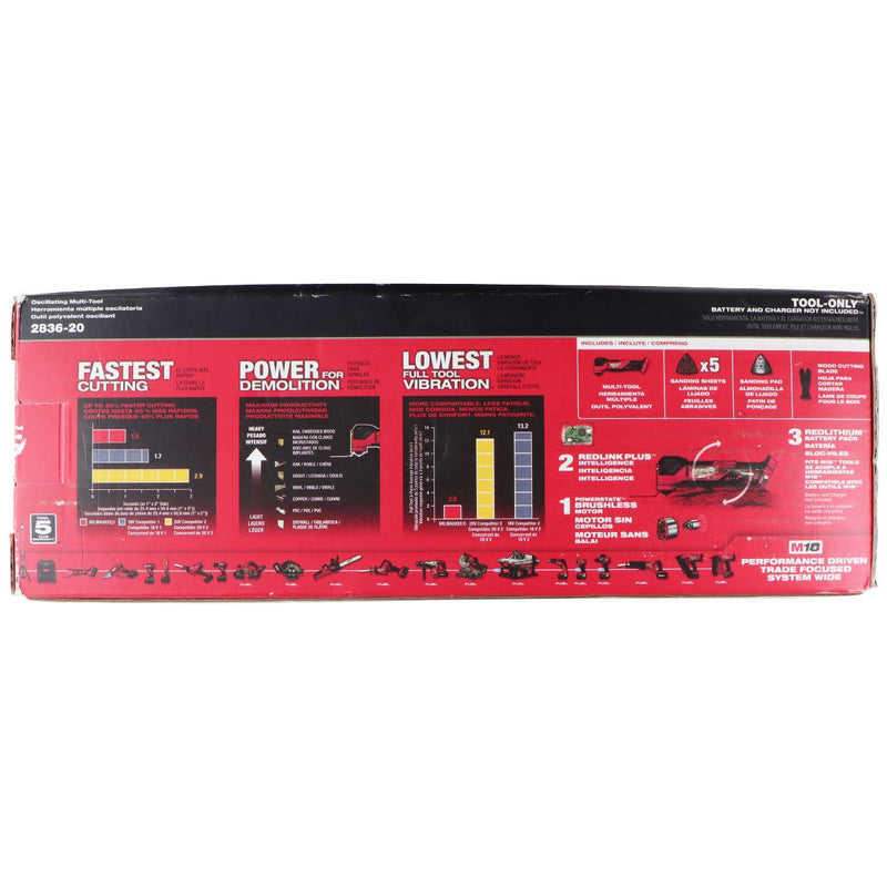 Milwaukee M18 Fuel Oscillating Multi-Tool (2836-20) - Tool Only - Red