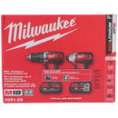 Milwaukee M18 18V Cordless Drill/Impact Driver Kit w/ 2 Batteries & Bag 2691-22