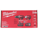 Milwaukee M18 18V Cordless Drill/Impact Driver Kit w/ 2 Batteries & Bag 2691-22