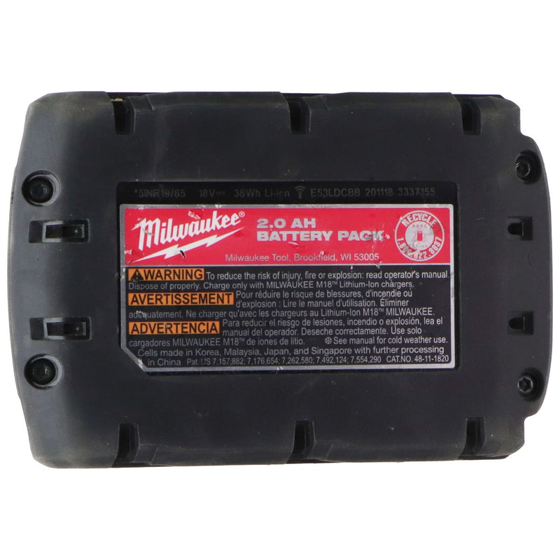 Milwaukee M18 RedLithium CP 2.0 Compact Battery Pack (48-11-1820)