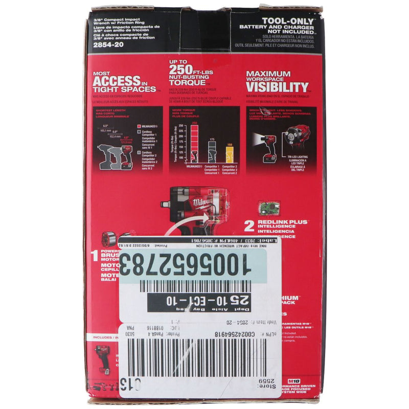 Milwaukee M18 Fuel 3/8-inch Compact Impact Wrench (2854-20) - Tool Only