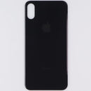 Repair Part - Back Glass Panel for Apple iPhone X - Black with Logo