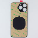 Repair Part - Back Glass Panel for Apple iPhone 13 Pro - Black with Logo