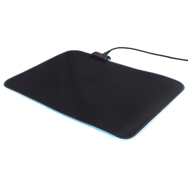 Monster (14 in x 10 in) Wired LED Gaming Mouse Pad with USB Cable - Black / RGB
