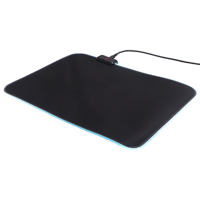 Monster (14 in x 10 in) Wired LED Gaming Mouse Pad with USB Cable - Black / RGB