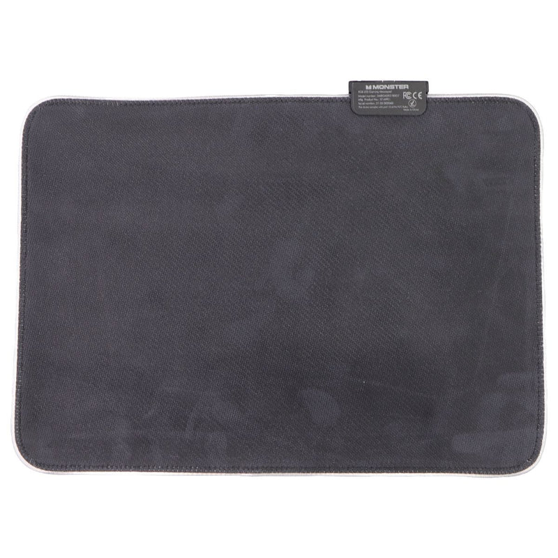 Monster (14 in x 10 in) Wired LED Gaming Mouse Pad with USB Cable - Black / RGB