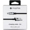 Mophie Braided USB-A to USB-C Charging Cable - 3-Meter (9.9-Foot) - Black/Silver