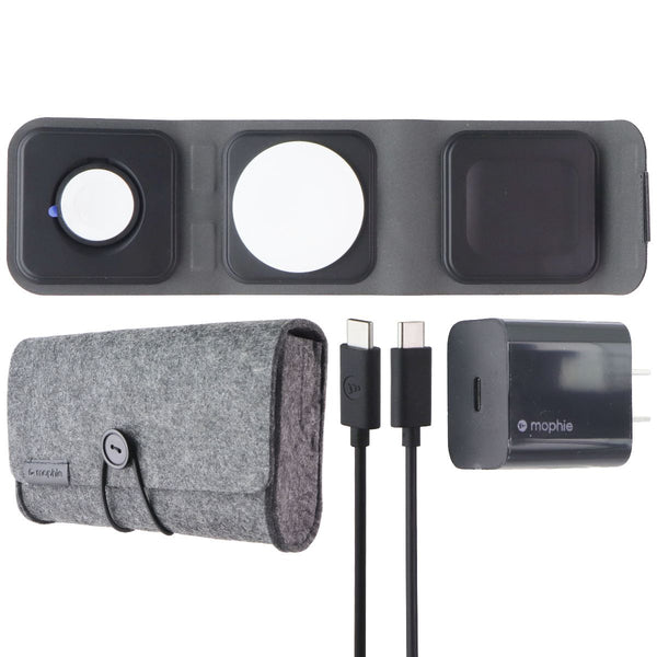 Mophie 3-in-1 Tri-Fold Travel Charger Pad with MagSafe for Apple - Black (Gen 1)