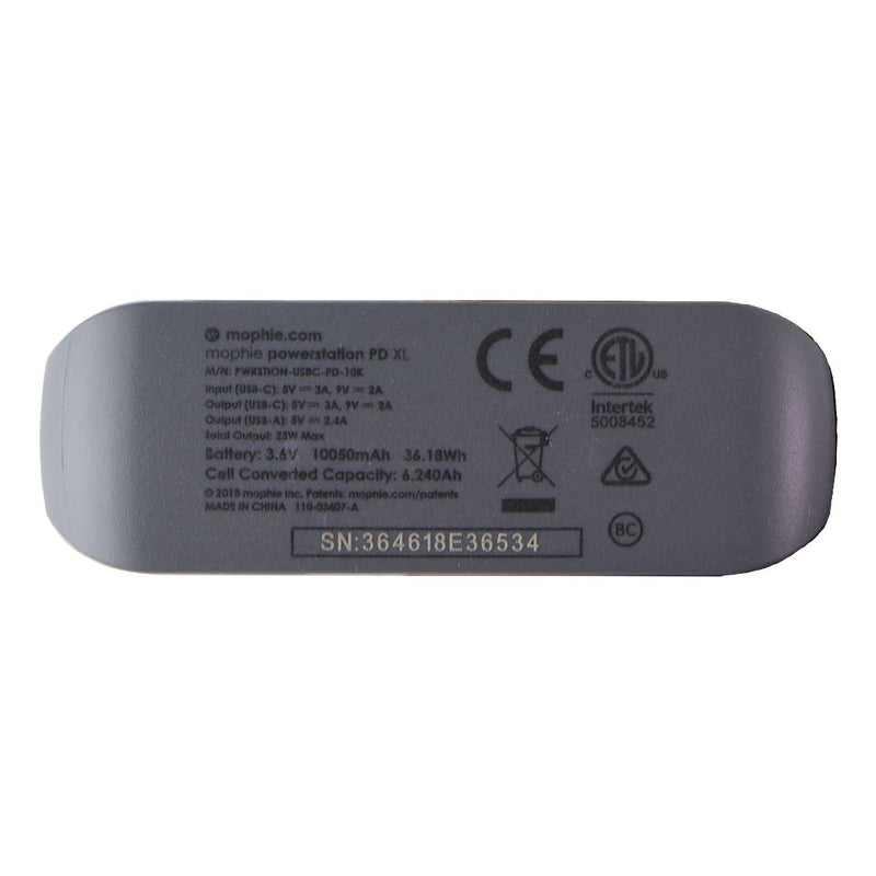 Mophie 10,050 mAh 18W Powerstation PD XL Battery w/ USB-C to USB-C Cable - Black