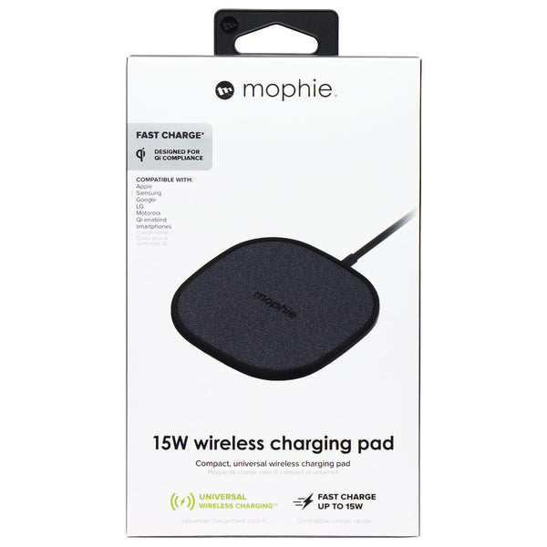 Mophie (15W) Wireless Charging Pad for Qi Charging Devices - Black (Gen 2)