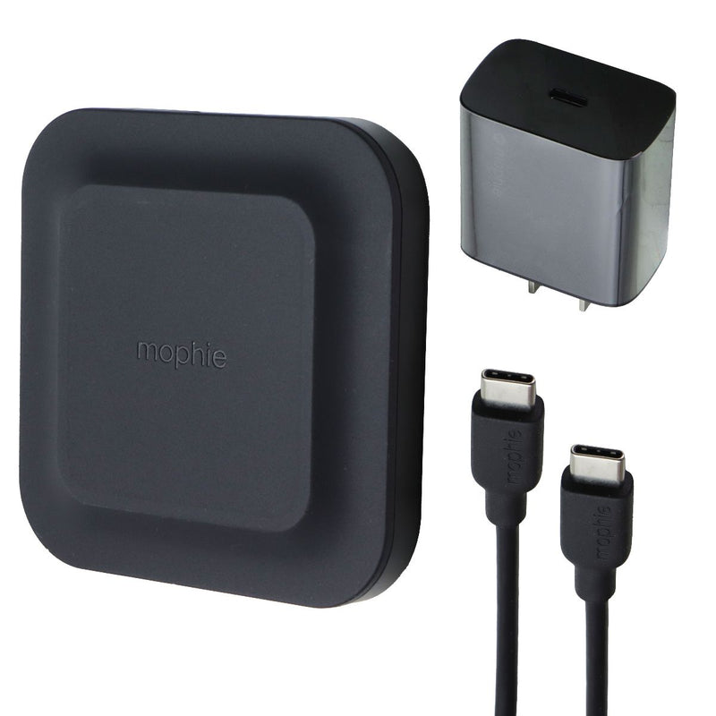 Mophie 15W Universal Wireless Charging Pad w/ USB-C Wall Charger & Cable - Black