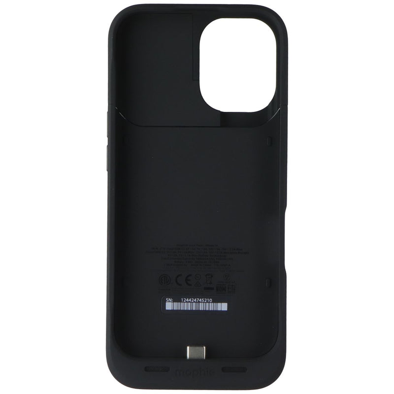 Mophie Juice Pack Slim Protective Charging Case for Apple iPhone 16 - Black