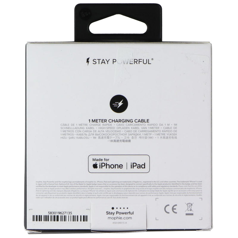 Mophie (1m/3.3-ft) Lightning 8-Pin to USB Charge and Sync MFi Cable - White