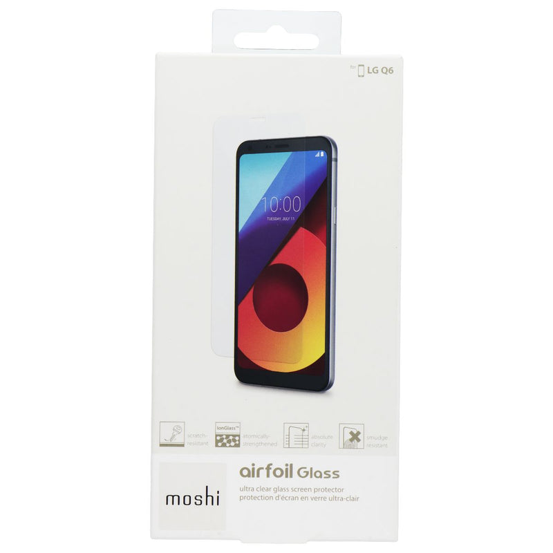Moshi Airfoil Glass Ultra Clear Glass Screen Protector for LG Q6