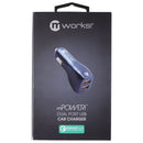 mWorks! mPOWER! QC 3.0 Dual Port USB Universal Car Charger - Gray