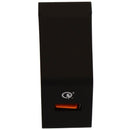 mWorks mPower 6 Foot Flat Sync/Charge USB-C Cable w/ Qualcomm 3.0 Adapter Black