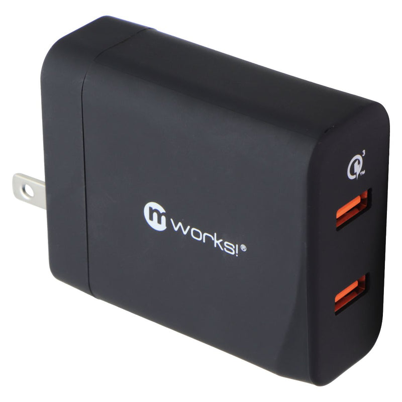 mworks! mPOWER! Dual Port USB Wall Charger (Adaptive Output) - Black