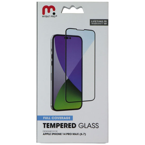 MyBat Pro Full Coverage Tempered Glass for Apple iPhone 14 Pro Max Black Border