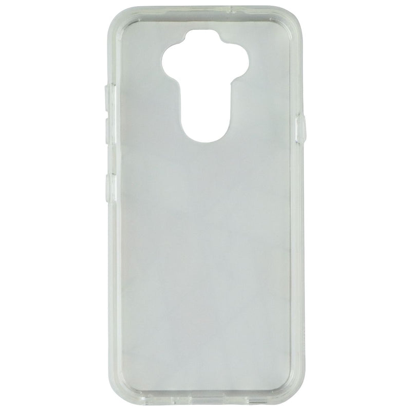 MyBat Premium Hybrid Case for LG K31 / Aristo 5 / Fortune 3 - White/Pink Marble