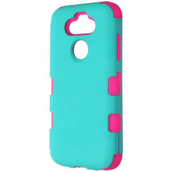 MyBat Tuff Series Dual Layer Case for LG K31 / Aristo 5 / Fortune 3 - Teal/Pink