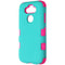 MyBat Tuff Series Dual Layer Case for LG K31 / Aristo 5 / Fortune 3 - Teal/Pink