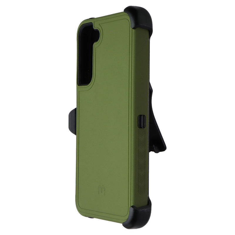 MyBat Pro Maverick Series Case + Holster for Samsung Galaxy S22+ (Plus) - Green