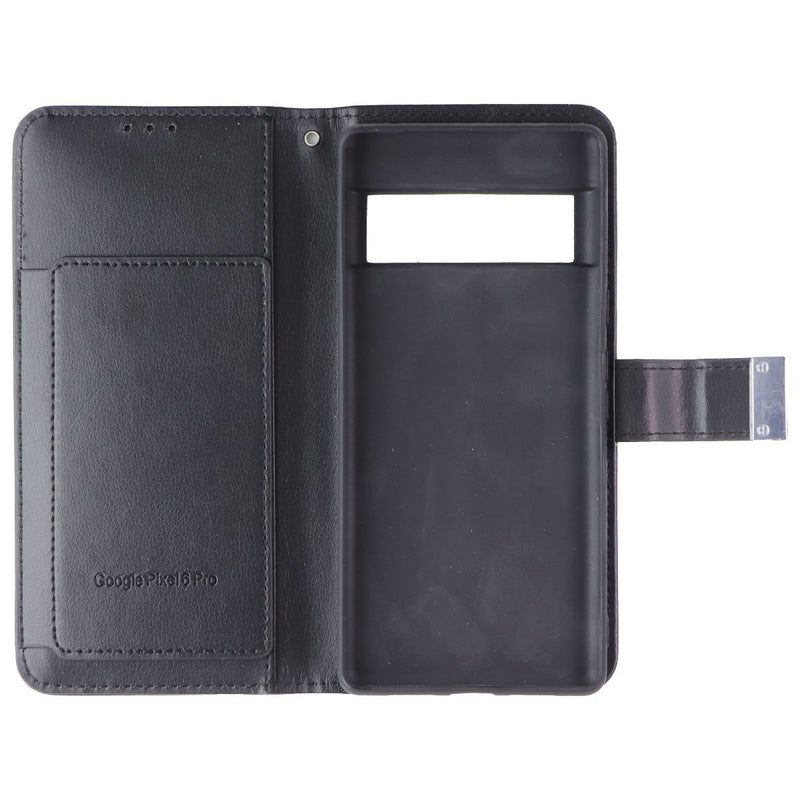 MyBat MyJacket Wallet Series Case for Google Pixel 6 Pro - Black Leather