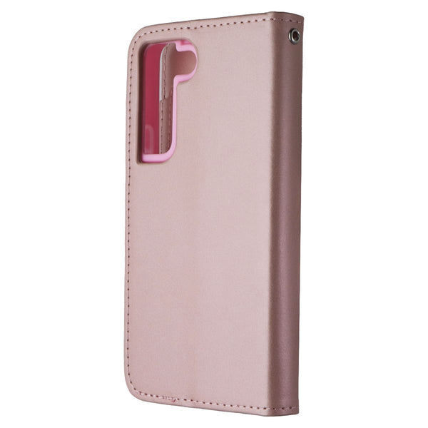 Mybat MyJacket Wallet Case for Samsung Galaxy S22 - Rose Gold Leather