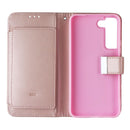 Mybat MyJacket Wallet Case for Samsung Galaxy S22 - Rose Gold Leather