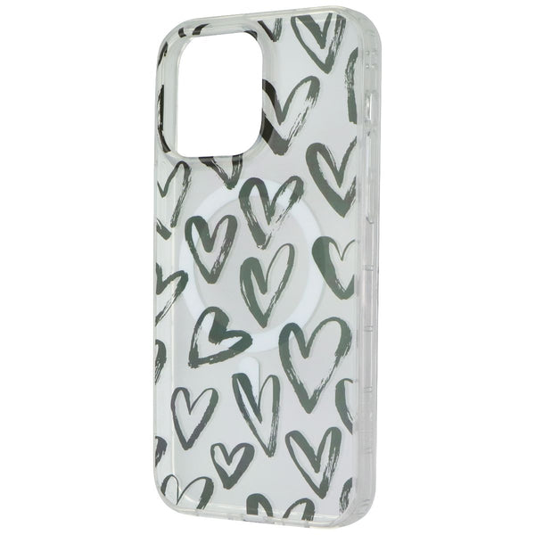 Mybat Pro Mood Series Case for MagSafe for iPhone 14 Pro Max - Black Hearts