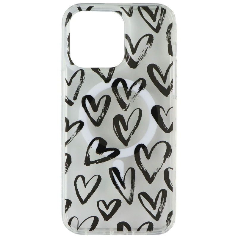 Mybat Pro Mood Series Case for MagSafe for iPhone 14 Pro Max - Black Hearts