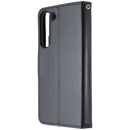 MyBat MyJacket Wallet Case for Samsung Galaxy S23+ (Plus) - Black Leather