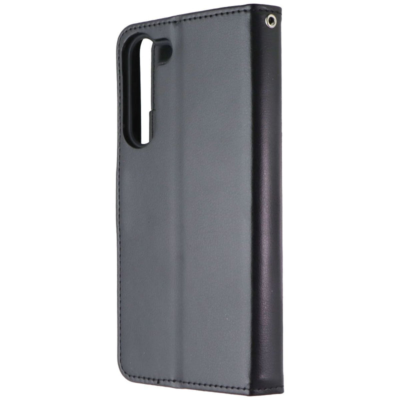 MyBat MyJacket Wallet Case for Samsung Galaxy S23+ (Plus) - Black Leather