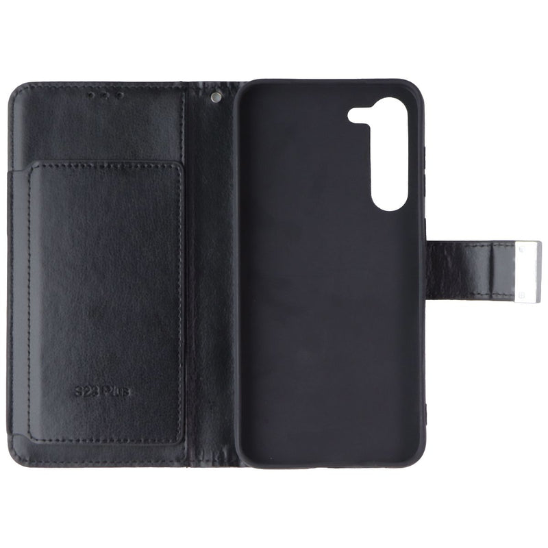 MyBat MyJacket Wallet Case for Samsung Galaxy S23+ (Plus) - Black Leather