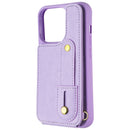 MyBat Pro Clutch Crossbody Wallet Case for Apple iPhone 15 Pro - Purple
