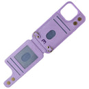 MyBat Pro Clutch Crossbody Wallet Case for Apple iPhone 15 Pro - Purple