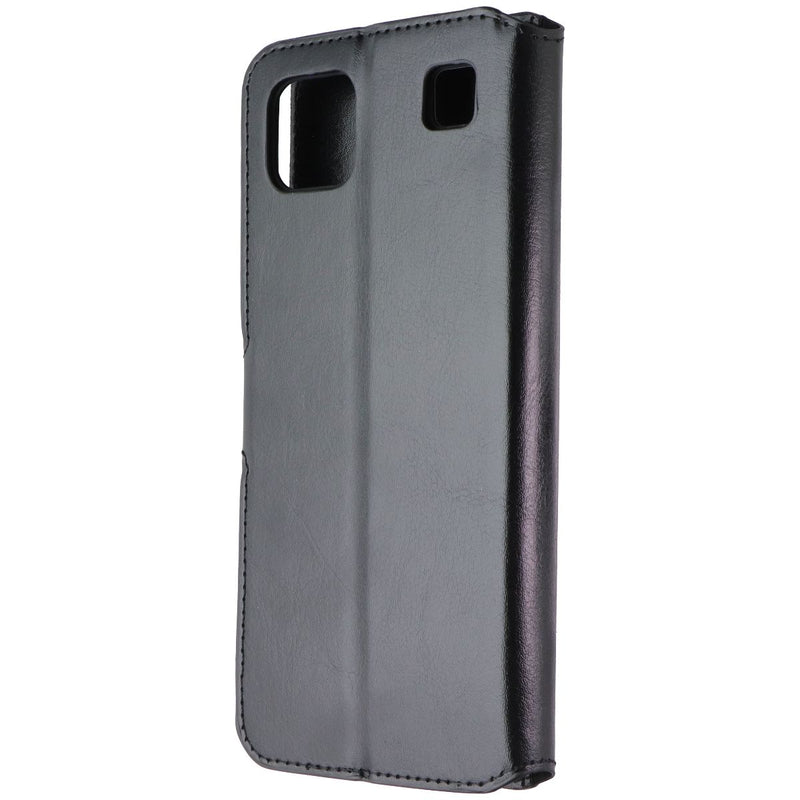 MyBat MyJacket Wallet Case for LG K92 (5G) - Black Leather